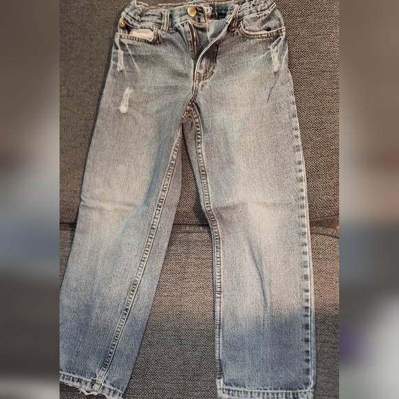 Boys Distressed Vintage Dickies Jeans with Skull Patch. Size 8 - Picture 2 of 12